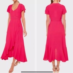 TUCKERNUCK Pink Fushia Francesca Maxi Dress Size S